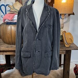 Vintage Pop Icon Distressed Jacket